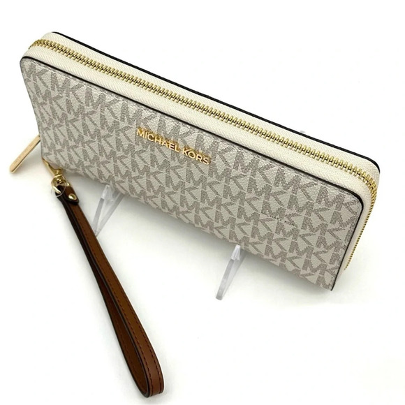 Michael Kors Large Continental Wallet Wristlet
Vanilla/Brown - Picture 6 of 9